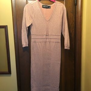 NY&Co Gabrielle Union blush bandage sweater dress